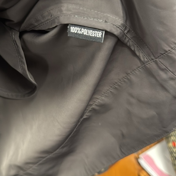 Gray Sheek Satin Ruffle Dress size large - Picture 5 of 6